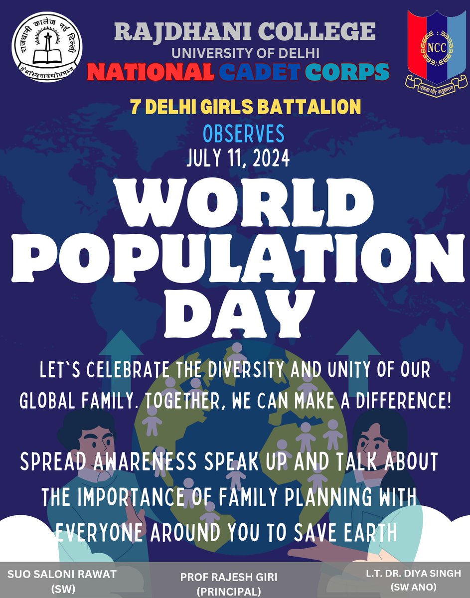 On This World Population Day, let's raise awareness about global population issues and work together towards sustainable development. Empowering communities, promoting family planning, and ensuring health and education for all are key to a better future.
#WorldPopulationDay2024