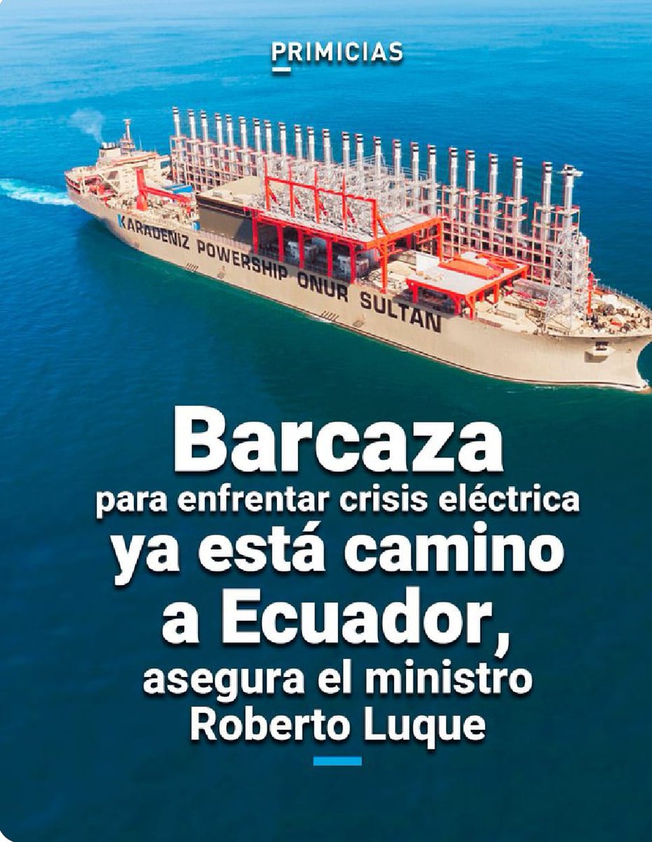 patynunezCh's tweet photo. ¡A CONFESIÓN de parte, RELEVO de prueba!
SIN tener contrato firmado, los dueños de la BARCAZA se "ARRIESGARON" a zarpar hacia el "nuevo Ecuador".
¿Para cuándo Contraloría y Fiscalía?

#LaCONFESIÓN./. #LosARRIESGADOS https://t.co/eKqdneaSgu