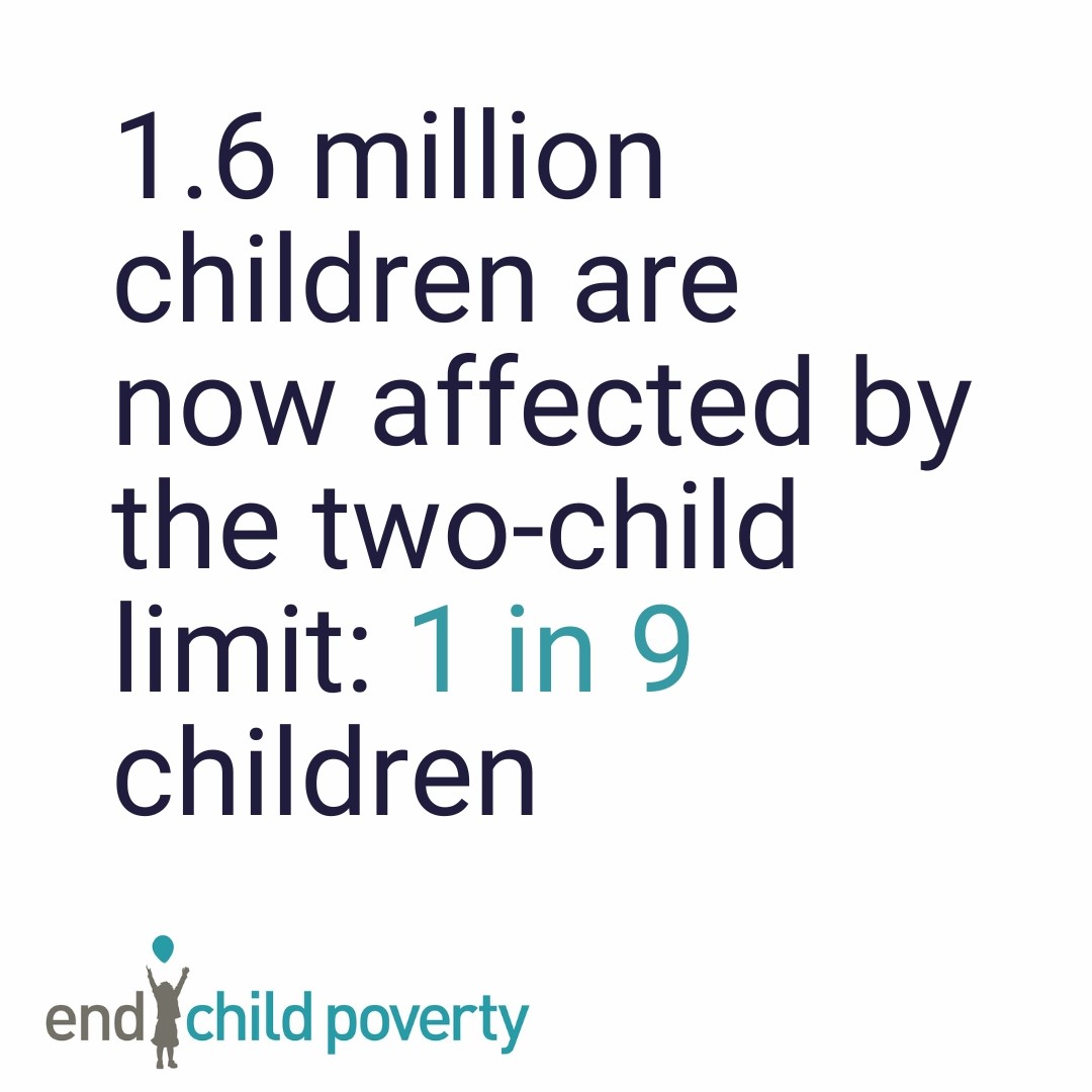 EndChildPoverty's tweet image. New data released by @DWP today clearly shows that the two-child limit is impacting more an more children every year. 

A policy that impacts 1 in 9 children, and is known to pull families into poverty should be first in line to be scrapped by @UKLabour and @leicesterliz.