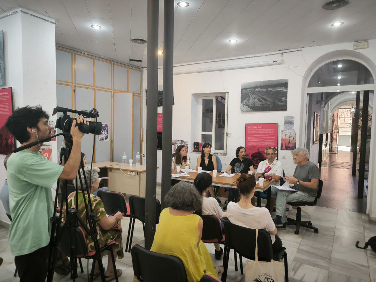 Rueda de prensa en la sede de CGT Sevilla para abordar la creciente represión de las luchas sociales y el juicio a <a href="/18delamacarena/">Absolución 18 de la Macarena</a>
