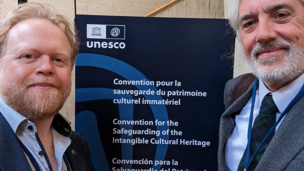 Amazing news from @TRACScot (Traditional Arts and Culture Scotland) for collecting their official accreditation as NGO Advisor to UNESCO on Intangible Cultural Heritage (ICH) this month in Paris at the UNECSO Headquarters - Congratulations!🥳