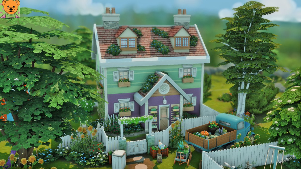 Chalandear's tweet photo. 🍌Banana in pyjamas🍌
🏡Cuddles Avenue(nocc)
🌳64x64 🏠 5
🌻EA ID: Chalandear
🍌Twins banana home
🐻🎀Lulu home
🐻🪴Amy home
🐻🧁Morgan home
#TheSims4 #thesims #เดอะซิมส์4 #ShowUsYourBuilds #bananainpyjamas #กล้วยหอมจอมซน #chalandear https://t.co/OqER15PubA