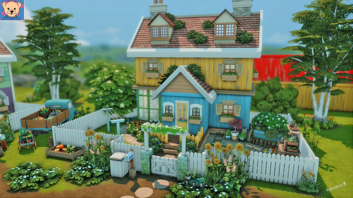 Chalandear's tweet photo. 🍌Banana in pyjamas🍌
🏡Cuddles Avenue(nocc)
🌳64x64 🏠 5
🌻EA ID: Chalandear
🍌Twins banana home
🐻🎀Lulu home
🐻🪴Amy home
🐻🧁Morgan home
#TheSims4 #thesims #เดอะซิมส์4 #ShowUsYourBuilds #bananainpyjamas #กล้วยหอมจอมซน #chalandear https://t.co/OqER15PubA