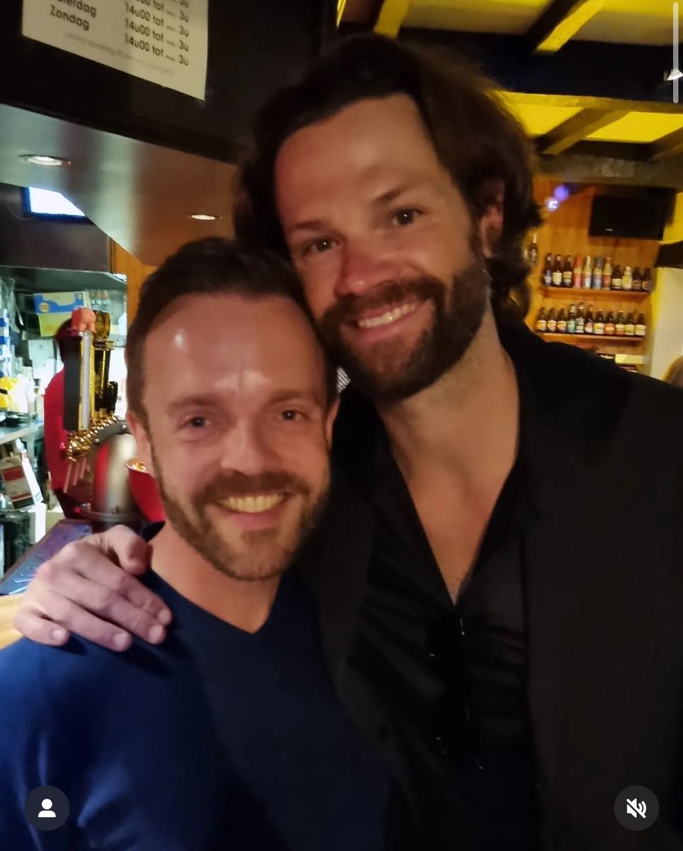 Jared with a fan in Brugge last night ❤️