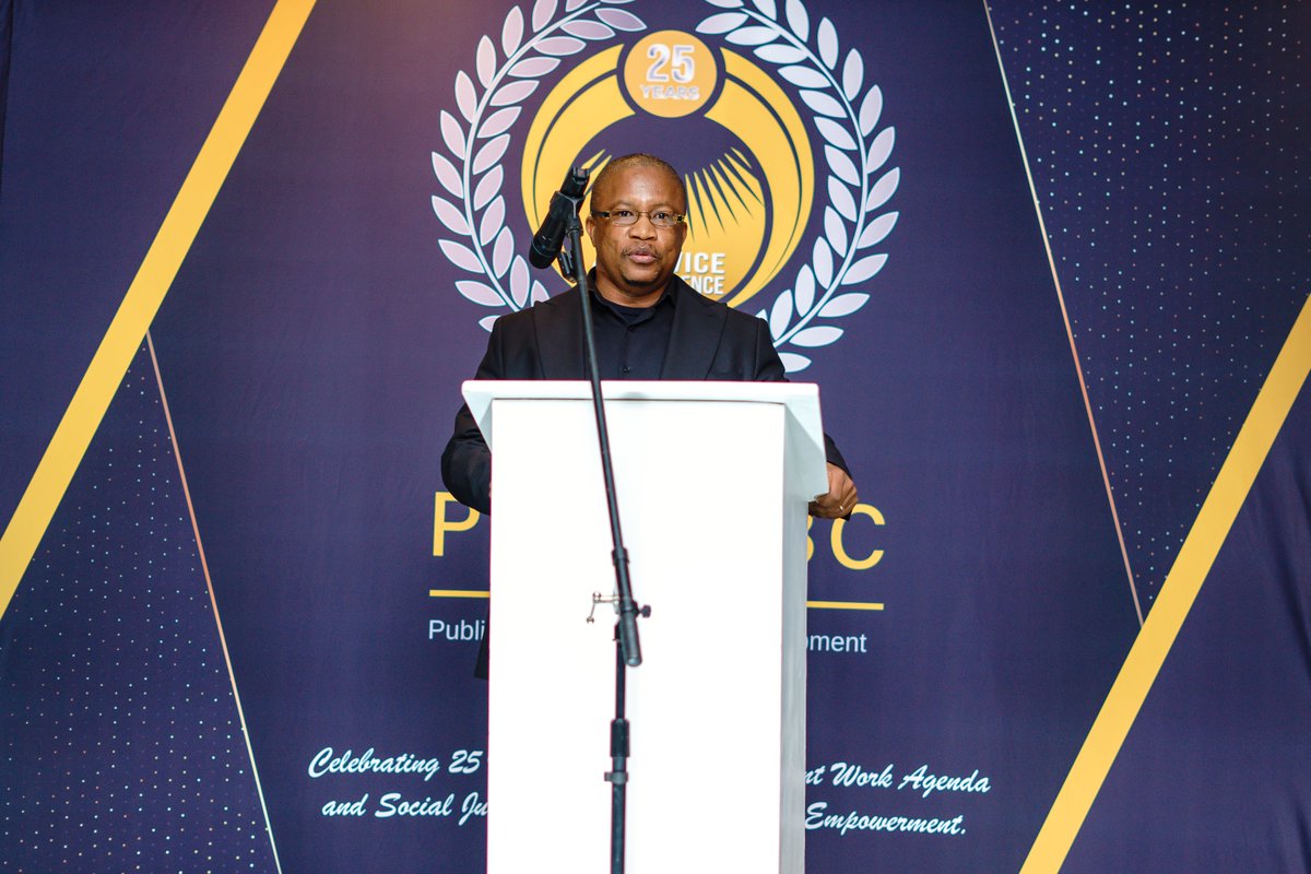 PHSDSBC's tweet photo. "PHSDSBC is a fruit of democracy, it's still very young, still very new and still very fragile. The task of all of us is to take care of that democracy." - Vice-Charperson (Labour): Mr Patrick Makhafane 

#phsdsbc #SilverJubilee https://t.co/5du65AlUT7