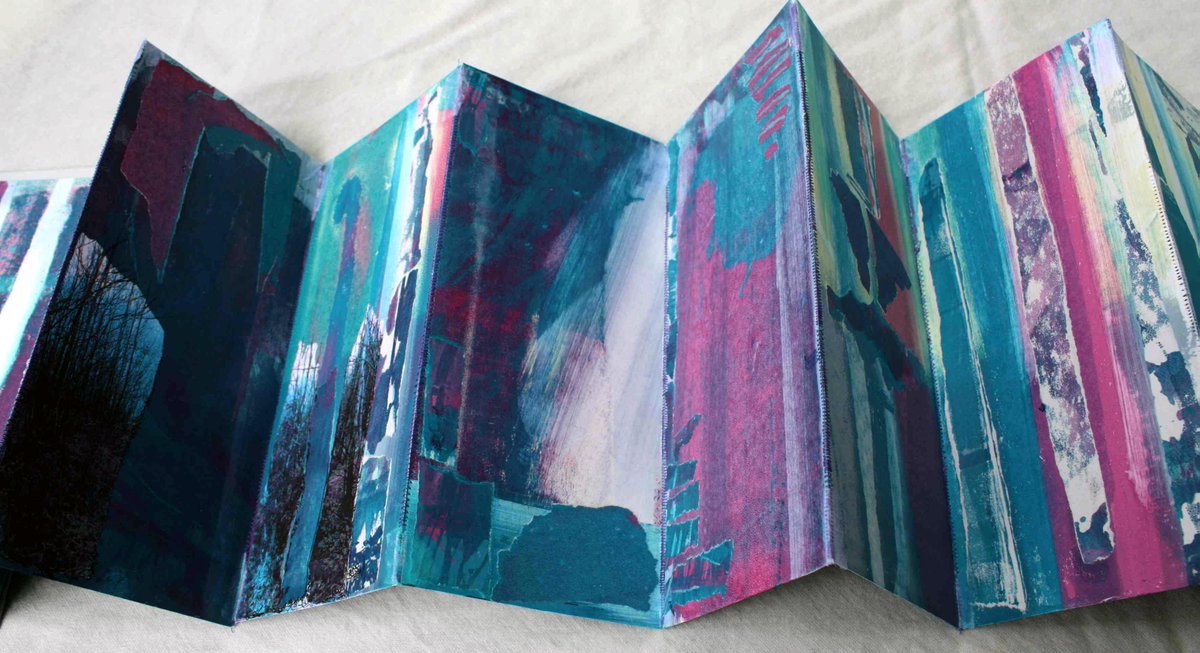 RuthMcDonald1's tweet photo. I loveto make concertina sketchbooks utilising drawing and collage from my screen-prints all are based on walks round the Kent coast or round my woods in differing weather conditions
#sketchbook #woods #coast #coastalart #trees #sketching #collage #ThursdayThoughts #artwork #art https://t.co/5MhHJPUqAh