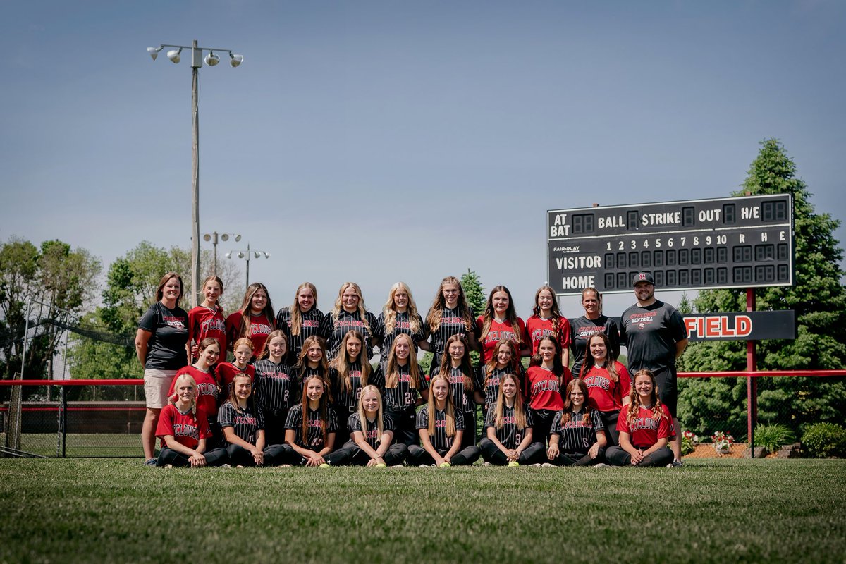 ❤️🥎🌪Cyclone Softball Regionals🌪🥎❤️

🍀Good Luck🍀 to our Cyclone Softball team tonight in Class 3A Region 2 game! 

📣🌪🥎GO CYCLONES‼️🥎👏🌪

🆚 Clarinda
📍Clarinda Lied Recreation Center 
⏰ 7:00pm

📸Perception Signature Photography