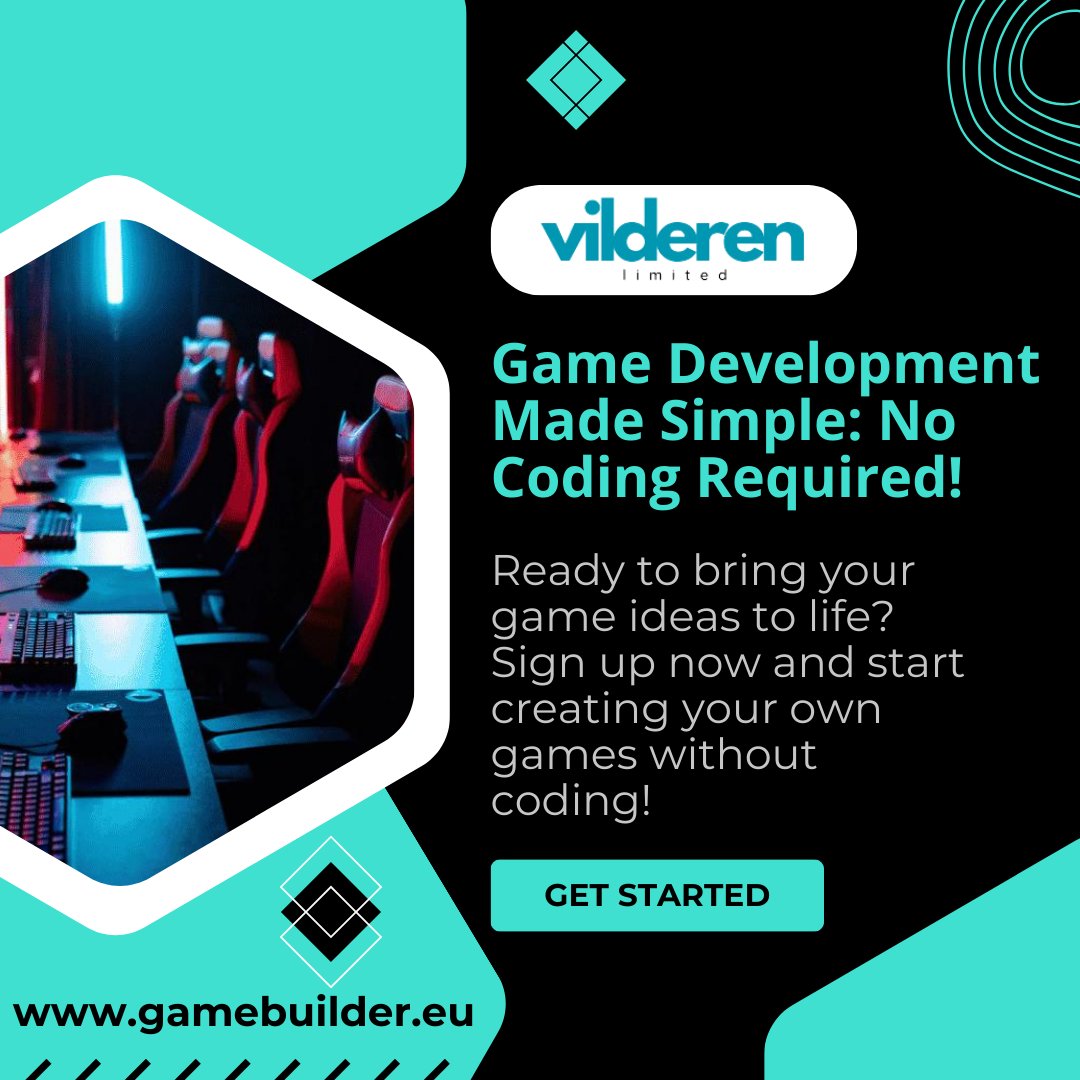 VilderenLtd's tweet image. With our platform, you have the power to create any game you can imagine, without the need for additional software or coding skills.  #GameDevelopment #NoCodingNeeded