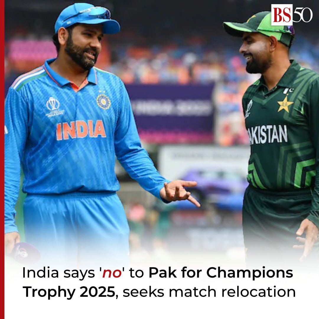 ASHISHS_45's tweet image. INDIAN TEAM IS UNLIKELY TO TRAVEL TO PAKISTAN FOR CHAMPIONS TROPHY...!!!

BCCI will ask ICC to host matches in Dubai or Sri Lanka.

#Vision11 #BCCI #ChampionsTrophy #IndianCricketTeam
#BCCI
