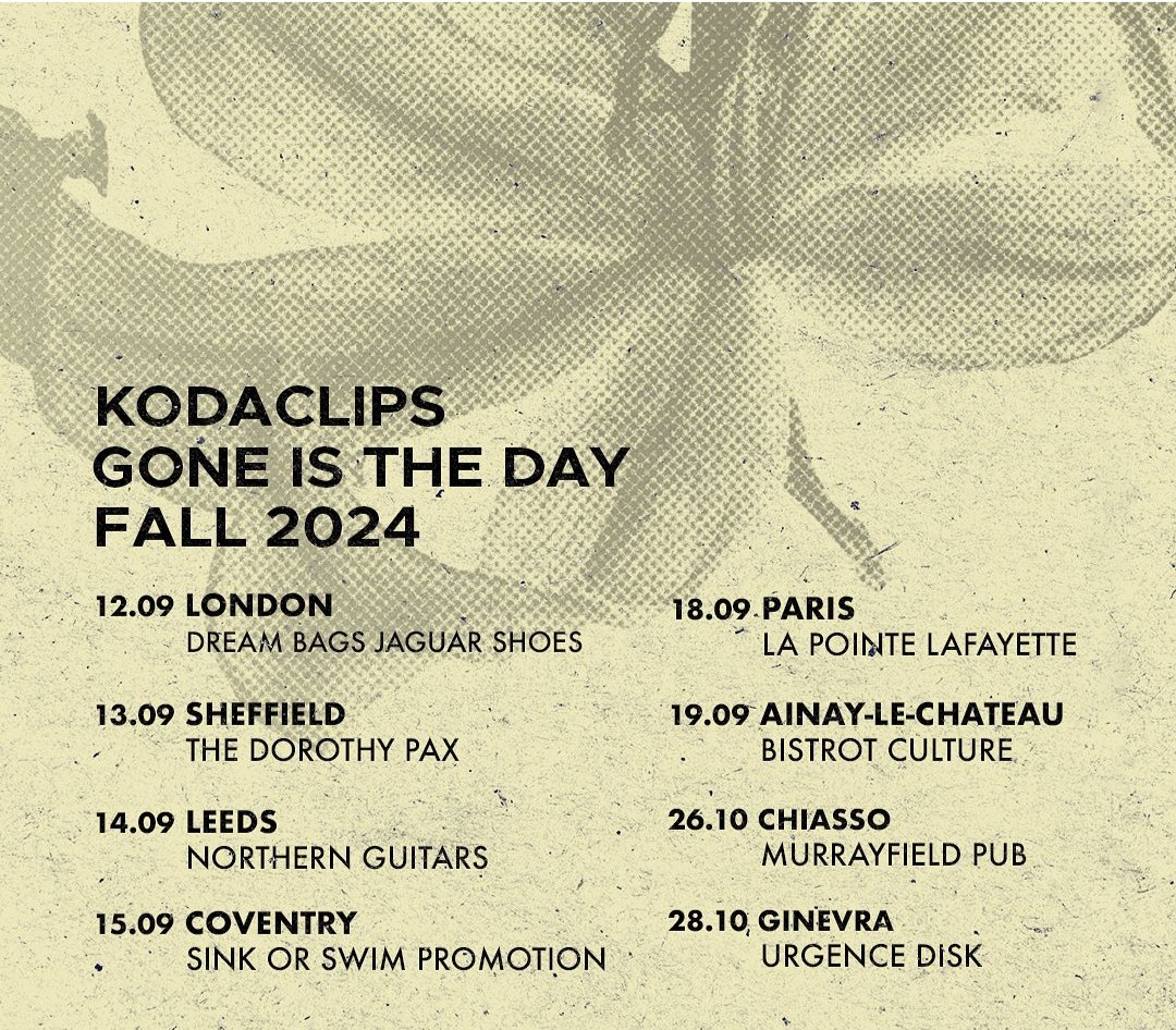 SorSpromotions's tweet image. Excited to welcome #kodaclips all the way from Italy to Coventry on their first ever jaunt to the UK at @TheTin (I've had a sneak peek of their new album and it's 🤌) 

Support from #Solars and #homebread 

Thanks to @_agiantleap for the hook up!