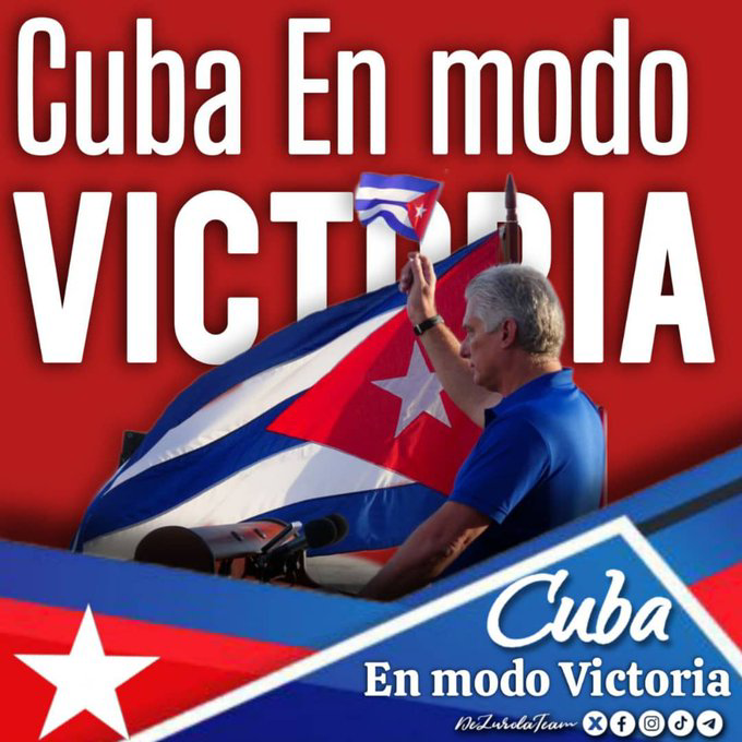 elguayabero59's tweet photo. 🇨🇺 ‼️ Amanecemos todos disfrutando de la habitual tranquilidad de nuestra soberana isla ‼️

🇨🇺 ‼️ Dispuestos como en Girón, a enfrentar a quien la perturbe ‼️

🇨🇺 ‼️ Si se tiran: QUEDAN ‼️

#CubaEnModoVictoria. https://t.co/sJkgCHCCRA