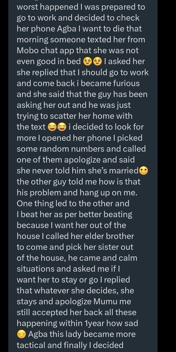 Please read this DM from a young man who got married at 23 and divorced at 29. Ensure that you read to the last screenshot 👇.