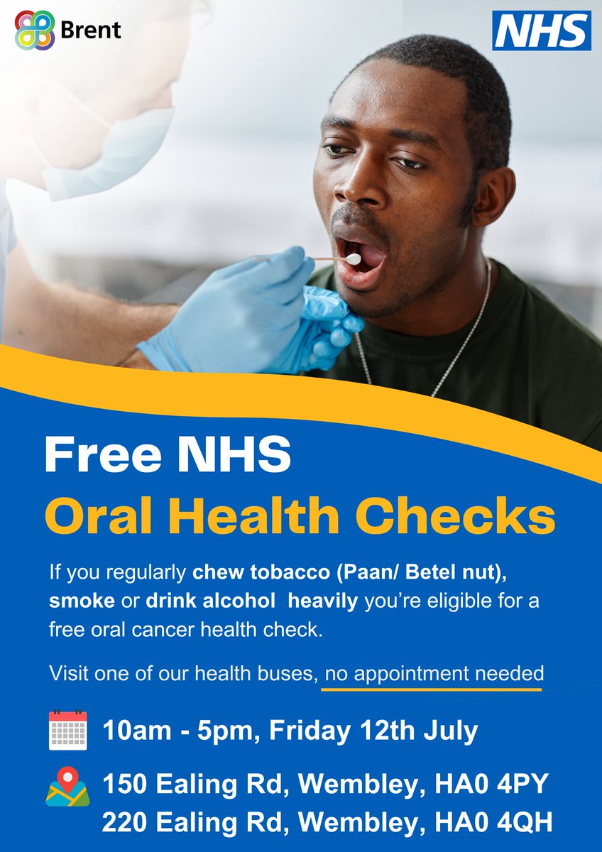 Brent Council (@brent_council) on Twitter photo Get yourself checked out tomorrow on Ealing Road #OralHealth Get yourself checked out tomorrow on Ealing Road #OralHealth