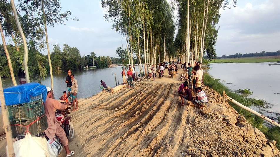 এমপি সুমনের তদারকিতে রক্ষা পেলো কয়েক’শ বিঘার ফসল