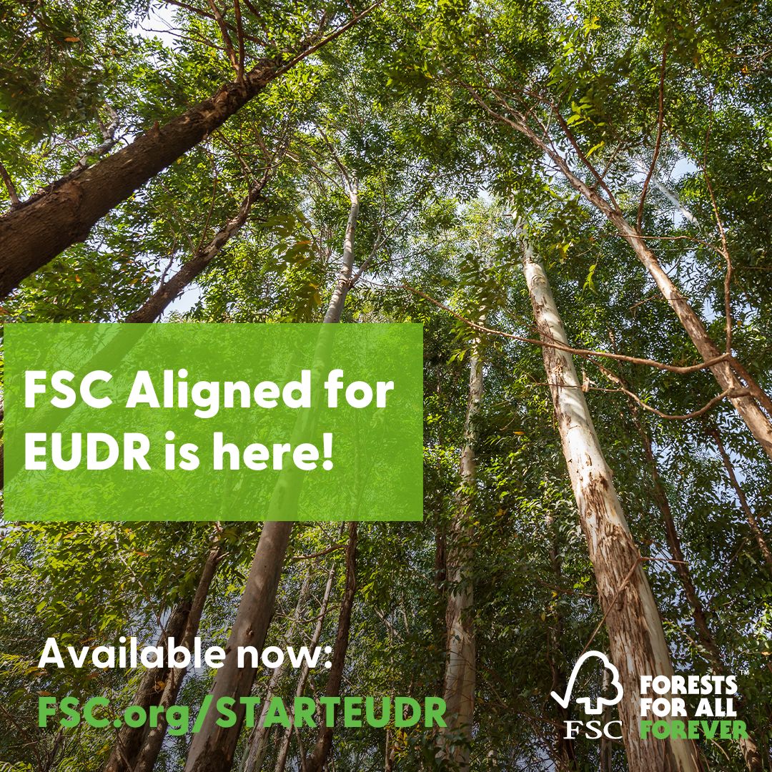 FSC_Africa's tweet photo. The @FSC_IC aligns with the #EUDR, sharing a vision for a sustainable future.  For organizations, this means that #FSC certification is now also your steppingstone to EUDR compliance.  
 
Find more: https://t.co/oWgF0e3JnQ https://t.co/t35b9XKt8h