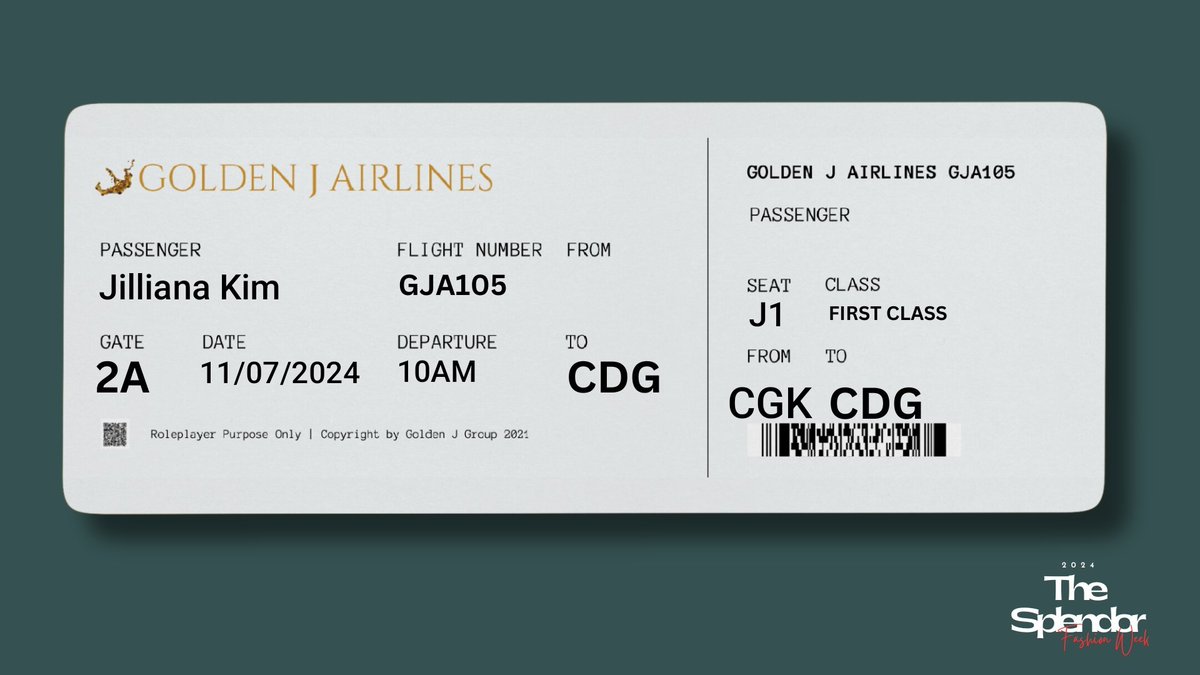 jillianakim's tweet image. ㅤ
Jilliana Kim is ready to fly to Paris for #TSFW24 🛫
ㅤ