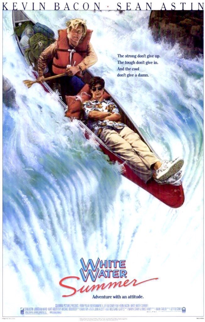 FilmNewsNos's tweet photo. 🎬MOVIE HISTORY: 37 years ago today, July 10, 1987, the movie ‘White Water Summer’ opened in theaters!

#KevinBacon @SeanAstin #JonathanWard #MattAdler #KCMartel #CarolinMcWilliams #CharlesSiebert #JeffBleckner https://t.co/hjNiJLNnNc