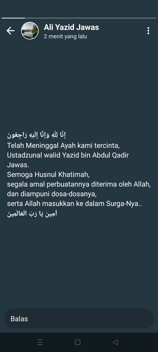 goodreligion_id's tweet image. رحمه الله رحمة واسعة
 Ustadz Yazid Jawas

“Yaa Allah, ampunilah, rahmatilah, bebaskanlah dan lepaskanlah dia. Dan muliakanlah tempat tinggalnya, luaskanlah dia. Dan muliakanlah tempat tinggalnya, luaskanlah jalan masuknya, cucilah dia dengan air yang jernih lagi sejuk, 

👇👇👇