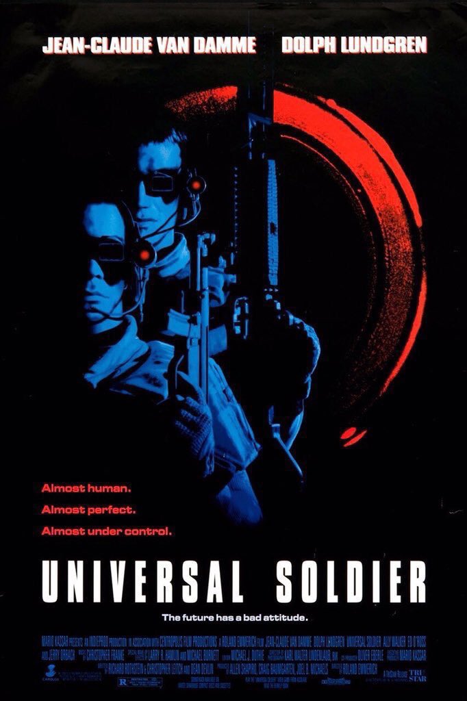 FilmNewsNos's tweet photo. 🎬MOVIE HISTORY: 32 years ago today, July 10, 1992, the movie ‘Universal Soldier’ opened in theaters!

#JeanClaudeVanDamme #DolphLundgren #AllyWalker #EdORoss #EricNorris #LeonRippy #MichaelJaiWhite #TommyLister #JerryOrbach #TicoWells #RobertTrebor #RolandEmmerich https://t.co/7YflWKIFJO
