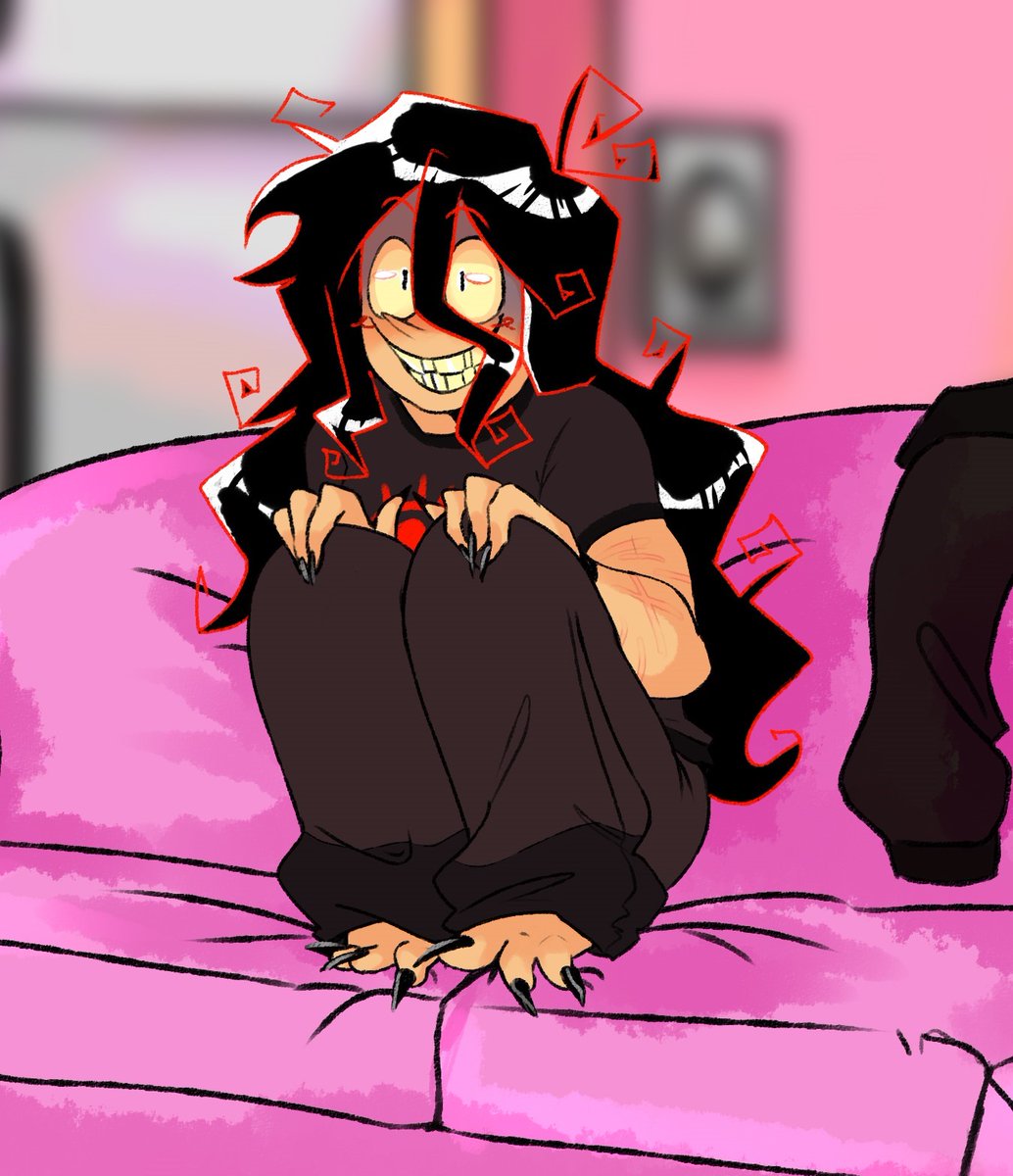 I don't know, but I think John would sit like L
 He looks adorable, he's sure to watch TV if you ask him to so he can be quiet ><  
#JohnDoe  #johndoegame #johndoefanart