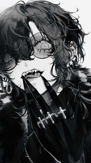 なんか圧のある黒を描きたい一般社畜です。  #初夏の創作クラスタフォロー祭 #絵柄が好みって人にフォローされたい