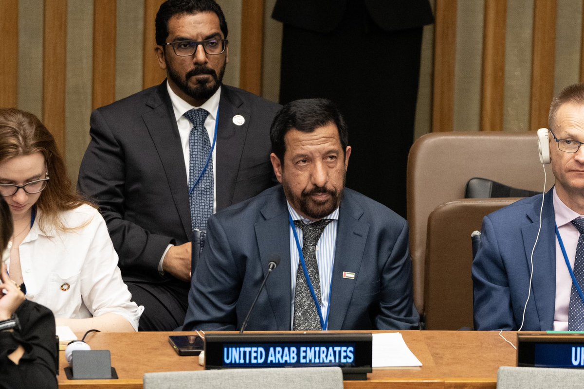 حضور إستثنائي من فريق هيئة الهلال الأحمر الإماراتي في منتدى الامم المتحدة السياسي رفيع المستوى في نيويورك، أكدنا من خلال عرض إنجازاتنا للعالم أن العمل الإنساني وتمكين المجتمعات يأتي في مقدمة أولويات القيادة الرشيدة لدولة الإمارات وأنها تاريخياً تعتبر واحدة من أكبر الدول المانحة