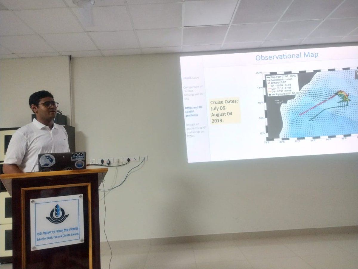 SEOCS IIT Bhubaneswar (@seocs_iitbbs) on Twitter photo 📢 An insigntful talk by Mr. Siddhant Kerhalkar @sid_k_ocean97 , PhD student at <a href="/UMassD_SMAST/">UMassD SMAST</a>, on lateral Diurnal Warm Layers gradients across multiple sub-basin length scales in the Bay of Bengal. Thank you for vising us @sid_k_ocean97 and all the best 🥳Hosted by <a href="/sil_sourav/">Sourav Sil</a> 📢 An insigntful talk by Mr. Siddhant Kerhalkar @sid_k_ocean97 , PhD student at <a href="/UMassD_SMAST/">UMassD SMAST</a>, on lateral Diurnal Warm Layers gradients across multiple sub-basin length scales in the Bay of Bengal. Thank you for vising us @sid_k_ocean97 and all the best 🥳Hosted by <a href="/sil_sourav/">Sourav Sil</a>
