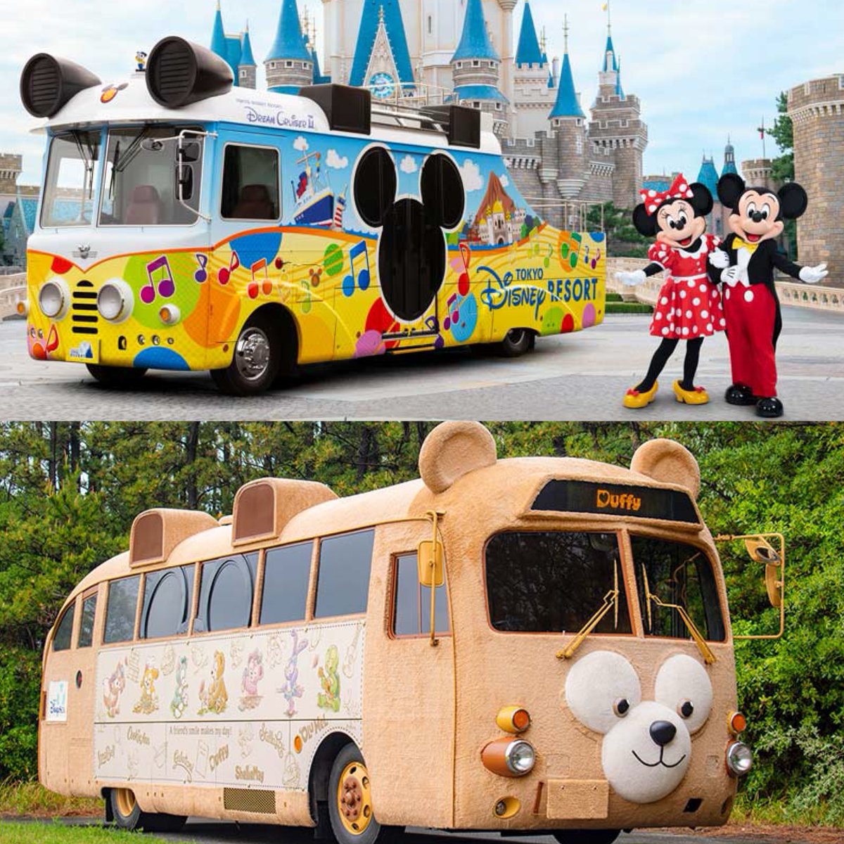 東京ディズニーリゾートスペシャルパレード」と「ダッフィーバス」の