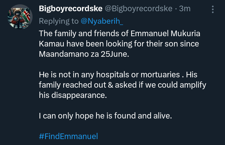 Itspeteer_'s tweet photo. Hello, these have popped up now that Emmanuel is no where to be found. Share widely Huyu kijana apatikane #OccupyCBDTuesday https://t.co/qIi9whdAex