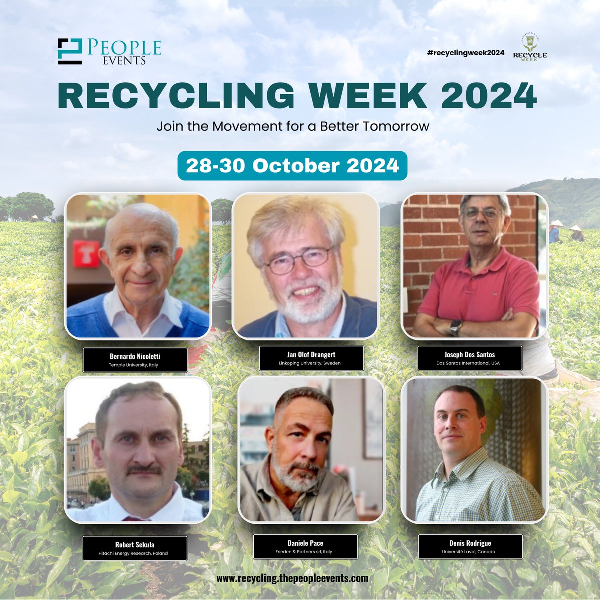 Recycling_Week's tweet photo. Get ready to join leading experts, eco-enthusiasts, and industry pioneers at the highly anticipated Recycling Convention in Rome, Italy! 

For registration, Visit: https://t.co/tSBC4deDz9 https://t.co/vC0qPrrg4w
