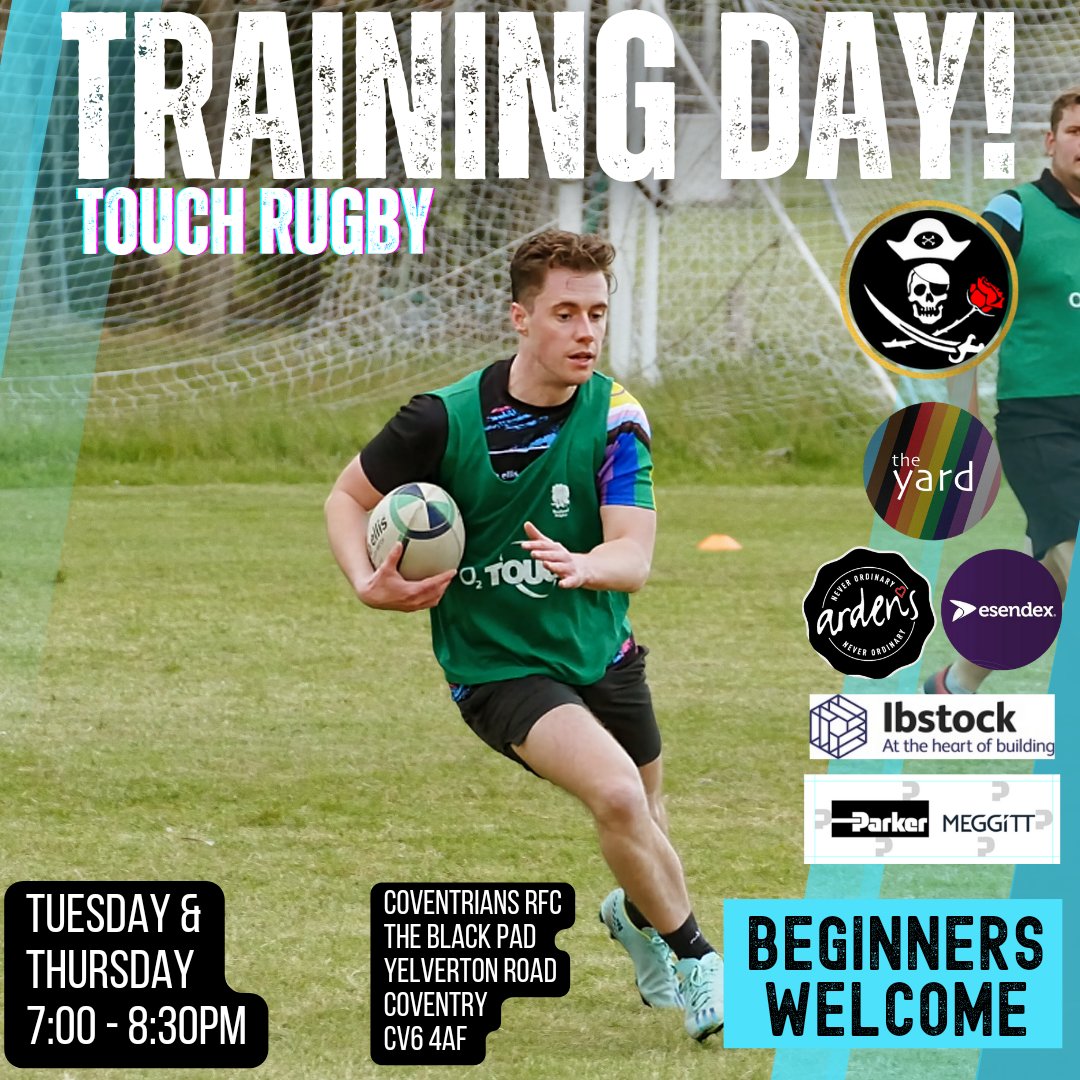🏉 IT'S TRAINING DAY!🏴‍☠️

🏳️‍🌈 LGBTQ+ Inclusive Rugby Club
👥 Everyone Welcome 
❗Beginners Especially Welcome
 
🌟We promise a safe supportive environment to learn &amp; train

📧Message Us For More Information