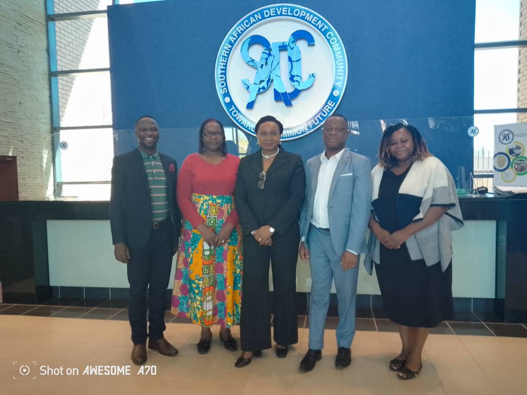 Afronet president Mr Chariton namuwoza joined African Union's Dr. Janet Edeme, Head of Rural Development &amp; Chair of the CSC of the EOA-I together with CSC Members from ECOWAS and Southern Africa to pay a courtesy call to the SADC Secretariat in Botswana.#OrganicAction