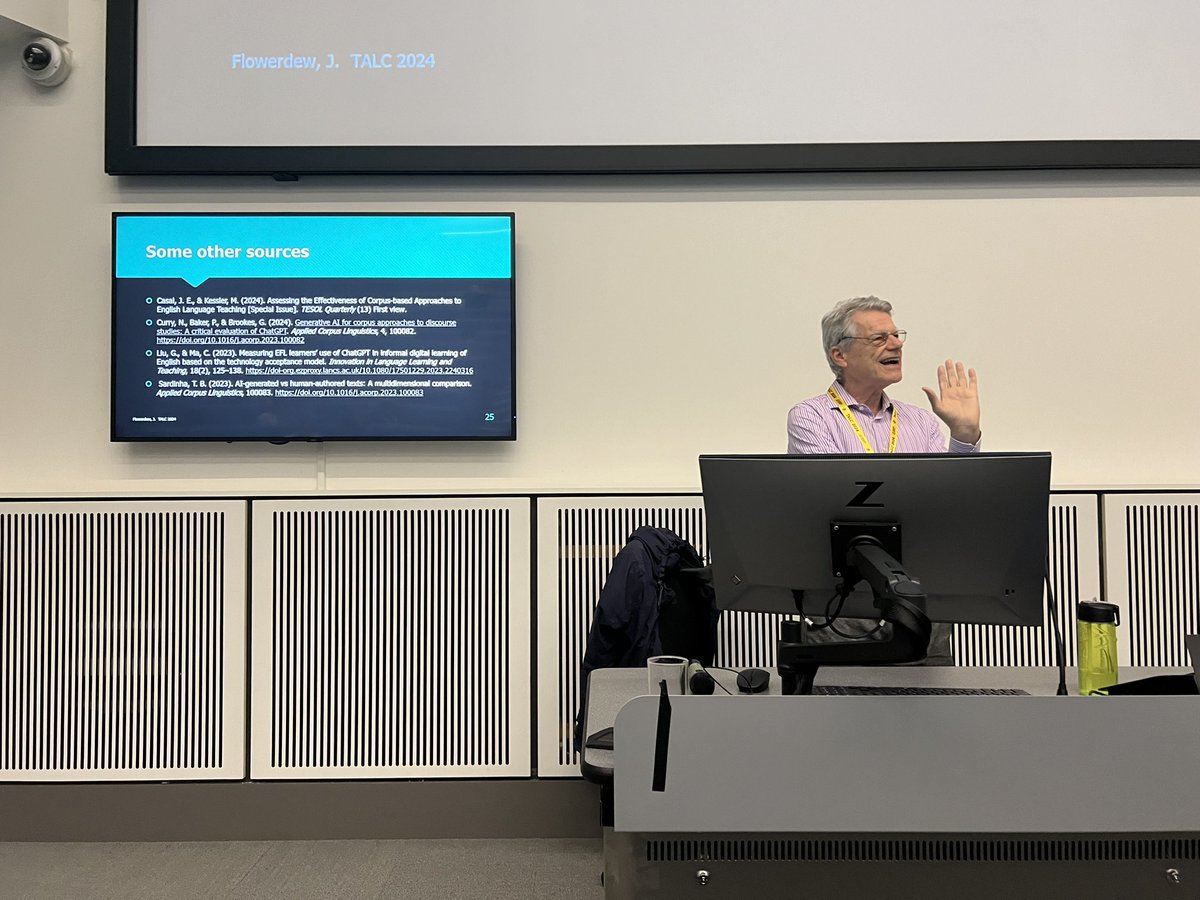 antlabjp's tweet photo. So much happening over the past two days. First, I had the honor of chairing four sessions at #TaLC2024 related to AI. Then, I had the pleasure of co-presenting a paper with @natalie_eloise on our @MLProfiler tool, now including a new cognates feature. #TaLC2024 was so much fun! https://t.co/rqbsdat2xF