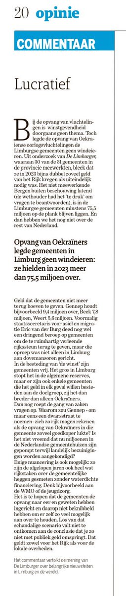 Helemaal mee eens. Besteden aan de vluchtelingen of terug geven!