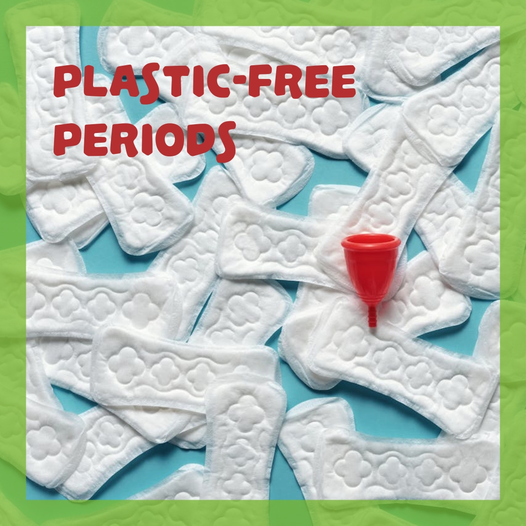 EcoAroundUK's tweet photo. Did you know? Women use over 11,000 disposable period products in their lifetime, many with plastic &amp; potentially harmful chemicals!  #PlasticFreePeriods offers reusable alternatives like pads &amp; cups. Better for your body &amp; the planet! ♻️ https://t.co/or27nV9v38