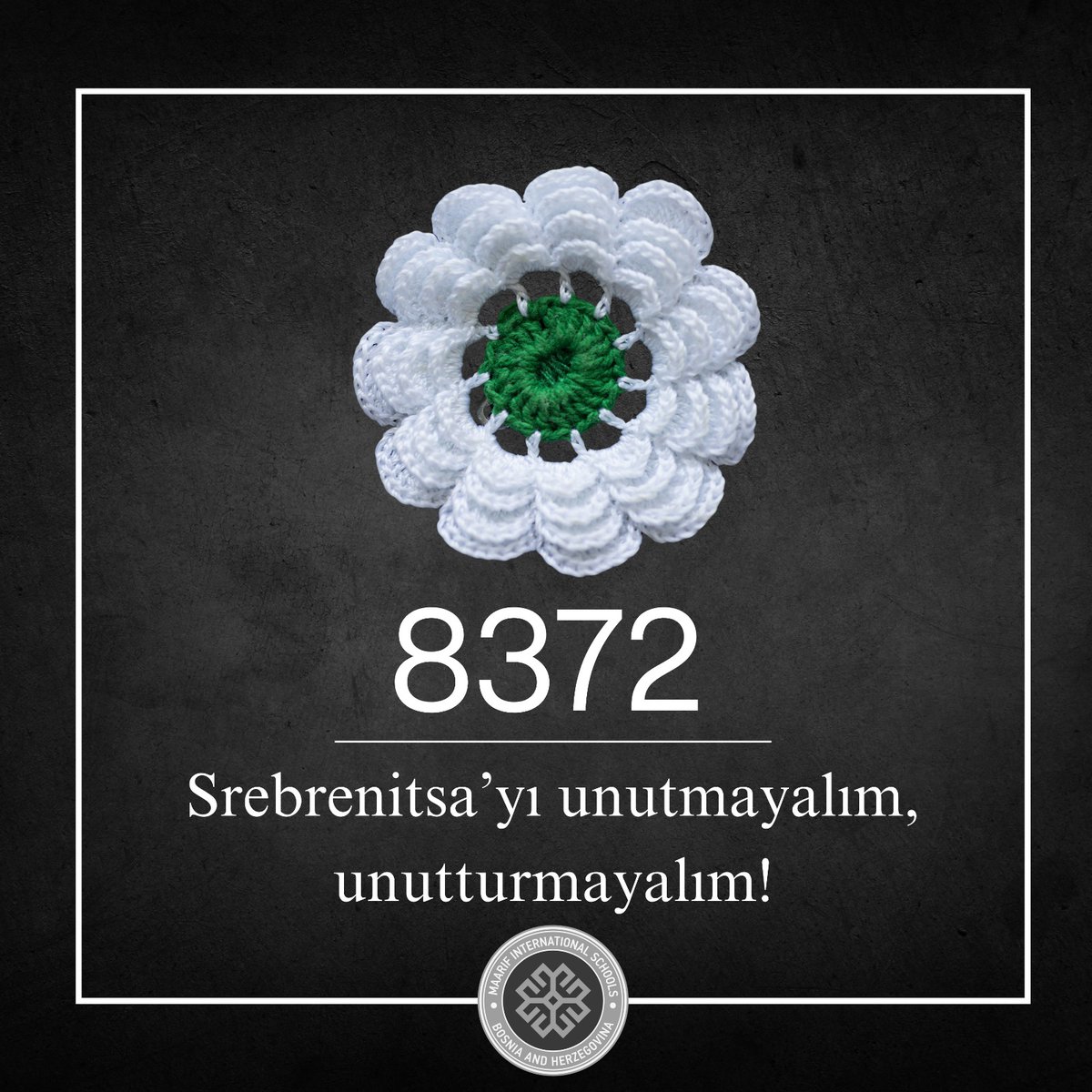 maarifBA's tweet photo. 🇧🇦 Na današnji dan sjećamo se žrtava genocida u Srebrenici. Neka se nikada nikome ne ponovi. 

🇹🇷 Bugün Srebrenica soykırımı şehitlerini anıyoruz. Umut ediyoruz ki  hiç bir yerde bir daha böyle acı bir olay tekrarlanmaz. Srebrenica’yi hatırlamak boynumuzun borcu https://t.co/d14VlpqGFJ