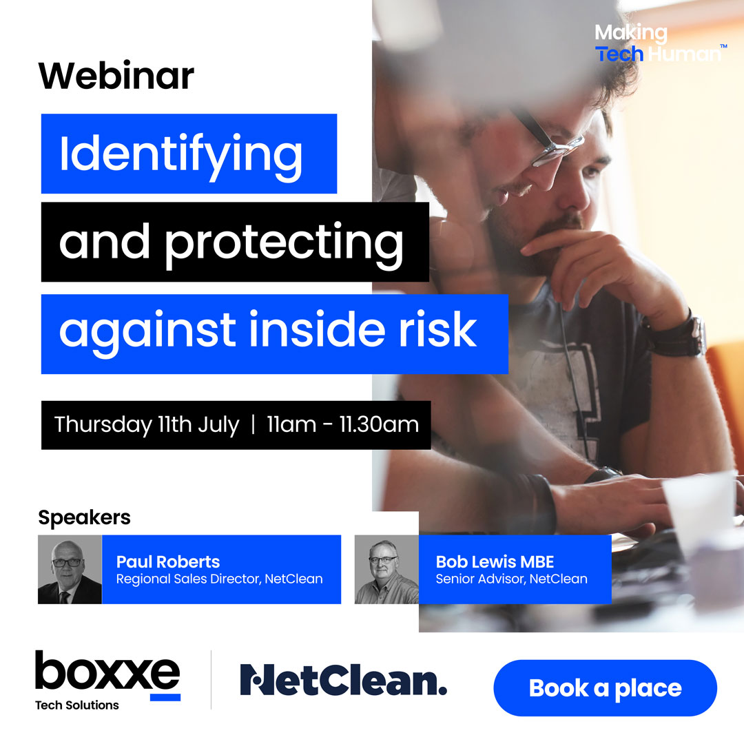 boxxe_UK's tweet image. 🔜 Spaces are still available for today&apos;s webinar with @NetClean

⏰ From 11am.

Tune in as they discuss how to safeguard your business against the growing threat of employee access to CSAM.

🔗 boxxe.pulse.ly/w6uywib4dm

#MakingTechHuman #Cybersecurity #DigitalDefence