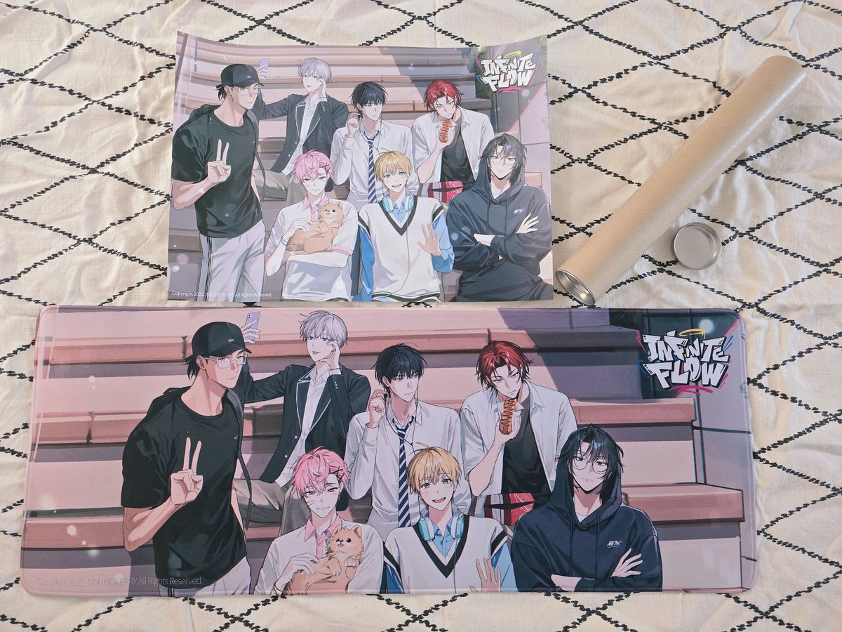 cherishburgundy's tweet image. 멜로디도 가사도 힙합 서바이벌 컨셉에 충실하고 성우님들 연기는 뭐 말하면 입 아프고요..🫶🏻 변성하시면서 랩, 노래 다 소화하시는 게 정말 대단하고 신기했습니다! 👏🏻 네모즈로 올려주신 후일담 영상도 성우님들의 반가운 얼굴과 비하인드를 접할 수 있어서 소중하고 재미있었어요🥰 #인피닛플로우2