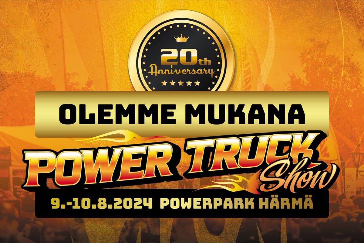 🚛 Hei kuljetusalan ammattilainen - nähdään kuukauden päästä Power Truck Show'n kuljetusmessuilla! Kuljetusalan ammattimessutapahtuma Power Truck Show Kuljetusmessut järjestetään 9-10.8.2024 Powerparkissa, Kauhavan Alahärmässä. 👇
traficom.fi/fi/ajankohtais… 
#powertruckshow