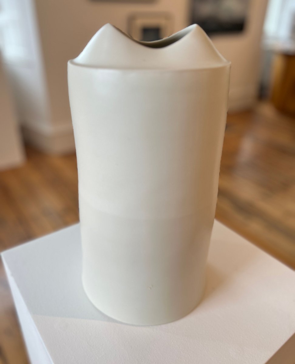 Tathagallery's tweet photo. Beautiful ceramics by Tanya Gomez looking fantastic beside works by Nerine Tassie &amp; Connie Liebschner
"Working in porcelain, I use a range of approaches in my throwing to create forms that will capture qualities of fluidity, movement and provide a sense of space"
Info on website https://t.co/9GrfMNM5aR