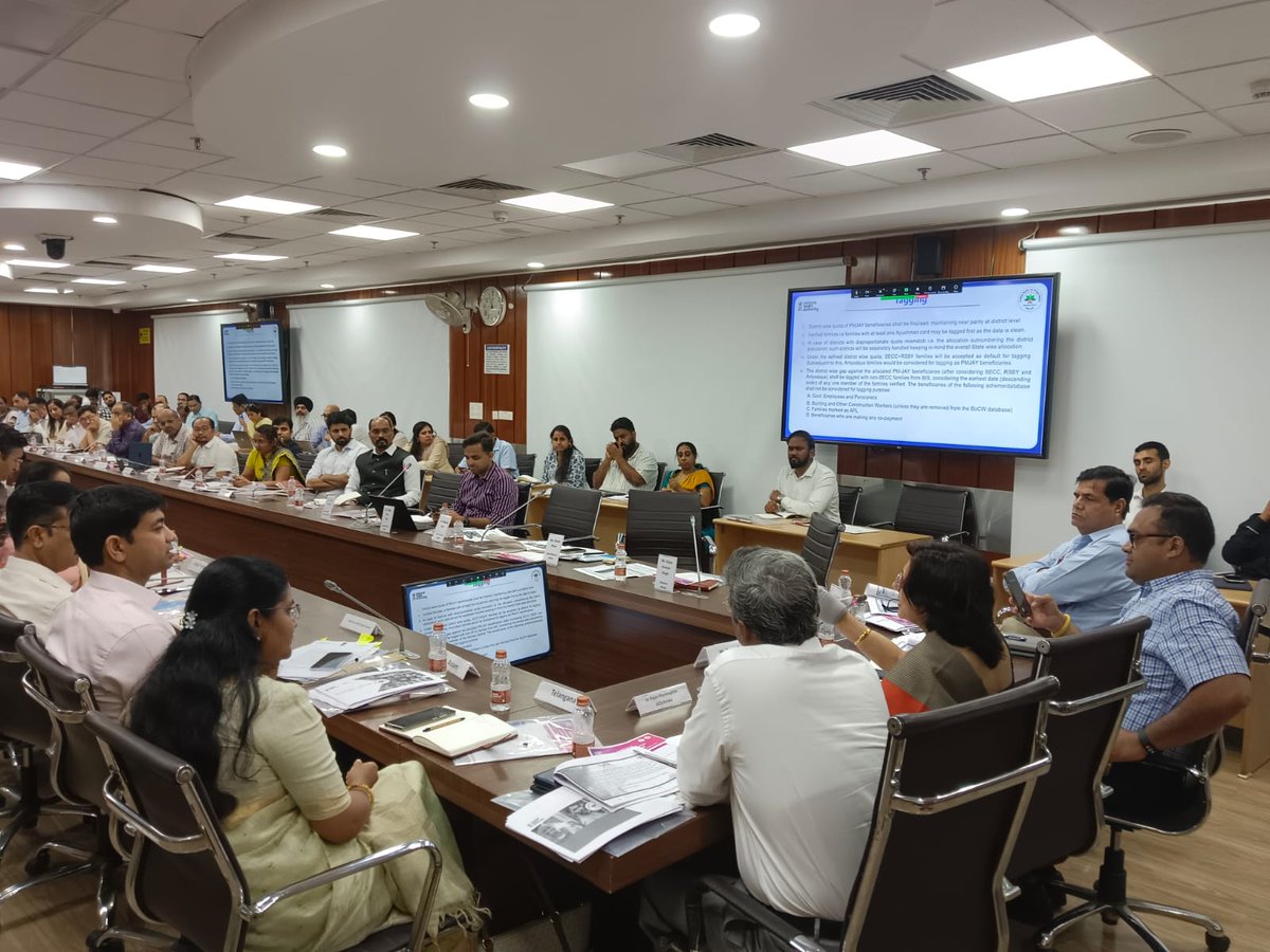 A review meeting between NHA &amp; State Health Agencies, regarding implementation of AB PM-JAY &amp; ABDM, is underway at National Institute of Biologicals, Noida today.

Presided by Ms. Deepti Gaur Mukerjee, CEO, NHA &amp; Dr. Basant Garg <a href="/AddlCEONHA/">Dr. Basant Garg</a>, officials from SHAs &amp; NHA are present.