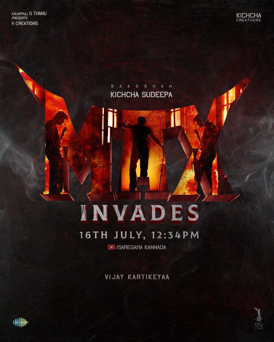 theVcreations's tweet photo. Max Invades! 💥
@Max_themovie 🔥

Gear up for Baadshah @KicchaSudeep's #MAX'imum rage 😈

@Kichchacreatiin  
@vijaykartikeyaa
@AJANEESHB @shivakumarart  @shekarchandra71  @ganeshbaabu21
@saregamasouth
#saregamaKannada #SaregamaTelugu #SaregamaTamil #SaregamaMalayalam
@TSrirammt
@KRG_Connects
#Kichcha46 #Kiccha46
