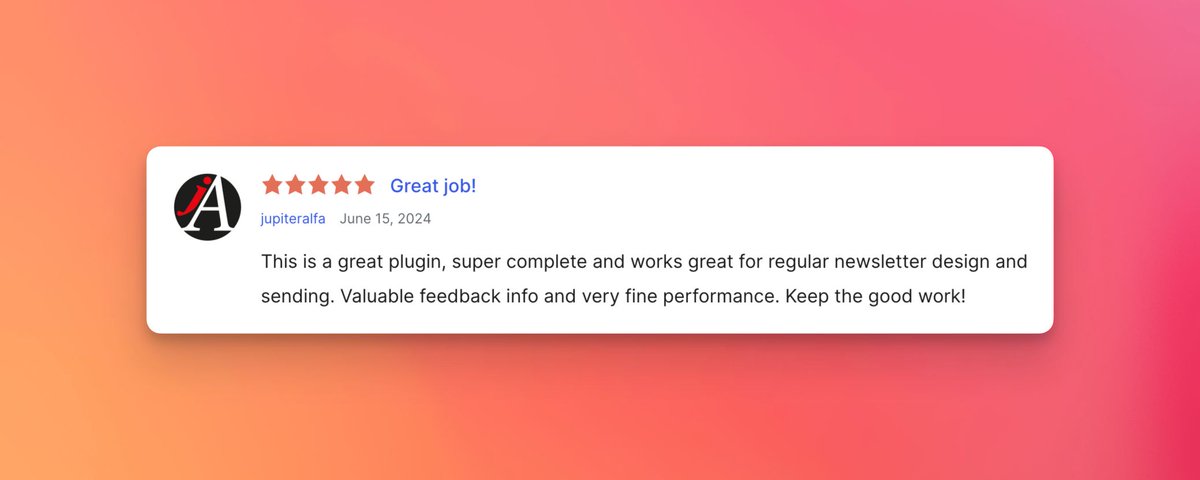michaeltravan's tweet photo. Every now and then, we like to share some love we keep receiving from our beloved users! Did you have a great time using Newsletter as well? Why don't you take a few minutes off and let the world know? You can do that here:
---
https://t.co/DwXW6rtL7M https://t.co/UQFslR70Vx