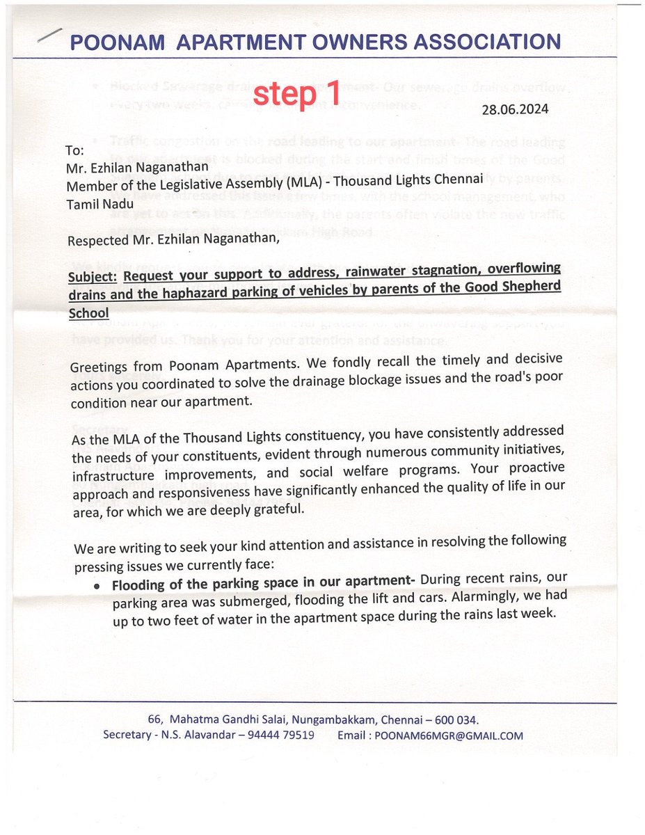 Dr_Ezhilan's tweet photo. How do we work for residents association in thousand lights?
 
Step 1. Get their request in writing 

Step 2 . we meet them in our office 

Step 3.organise the concerned department officials to engage with them 

Step 4. If required on site inspection and giving solutions 

If your are a part of any residential apartment association 
Welcome ...we are ready to offer our services for your genuine civic issues 
My coordinator suriya +919789816485