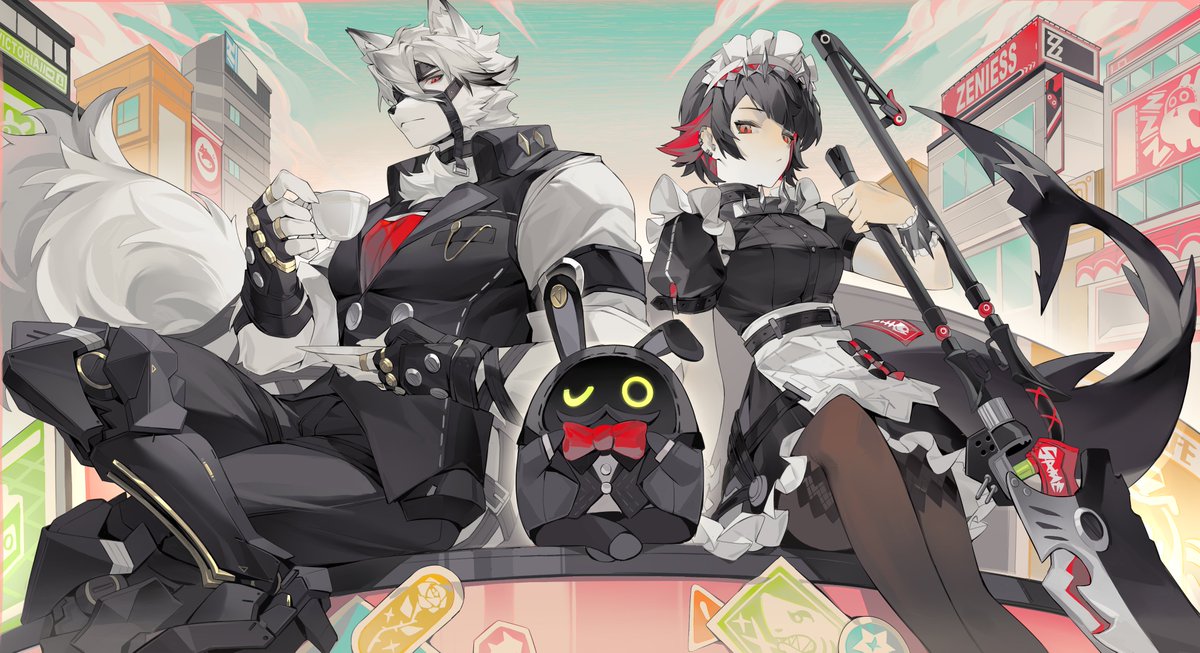 美美画了(° ꈊ °)✧˖
#绝区零￼ #ZenlessZoneZero 
#Lycaon