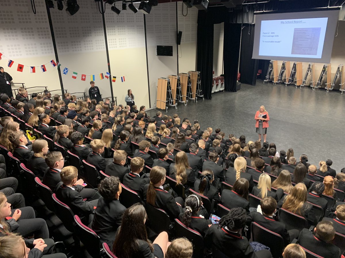 Year 7 receiving a very important message in assembly this morning regarding perseverance and never giving up 💪🏻  #ProudToBeYear7