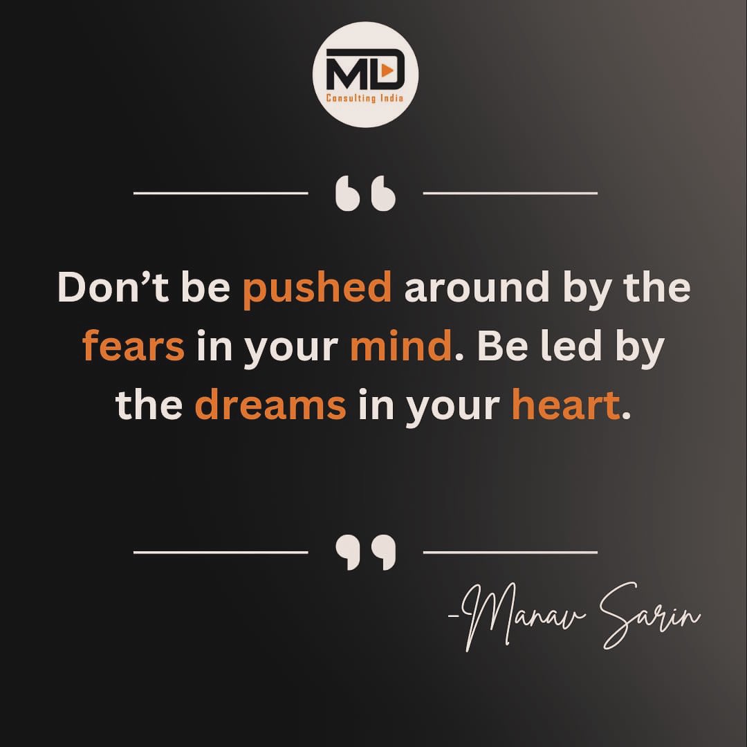 Manavsarin_'s tweet photo. Don't let fear dictate your path. Embrace the dreams in your heart and let them guide you to greatness.

#MotivationalQuotes #Motivation #mdconsultingindia #managemenT https://t.co/pLQRazG2Ax