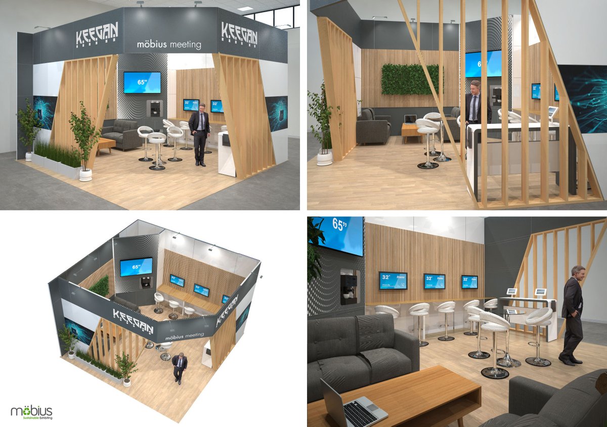 6m x 6m exhibition stand design for a software development company. Sustainable solutions to maximise your return on investment. We take care of it all. bit.ly/3J45wie #exhibitions #booth #design #sustainable #solutions #install #Hospitality #SoftwareDevelopment