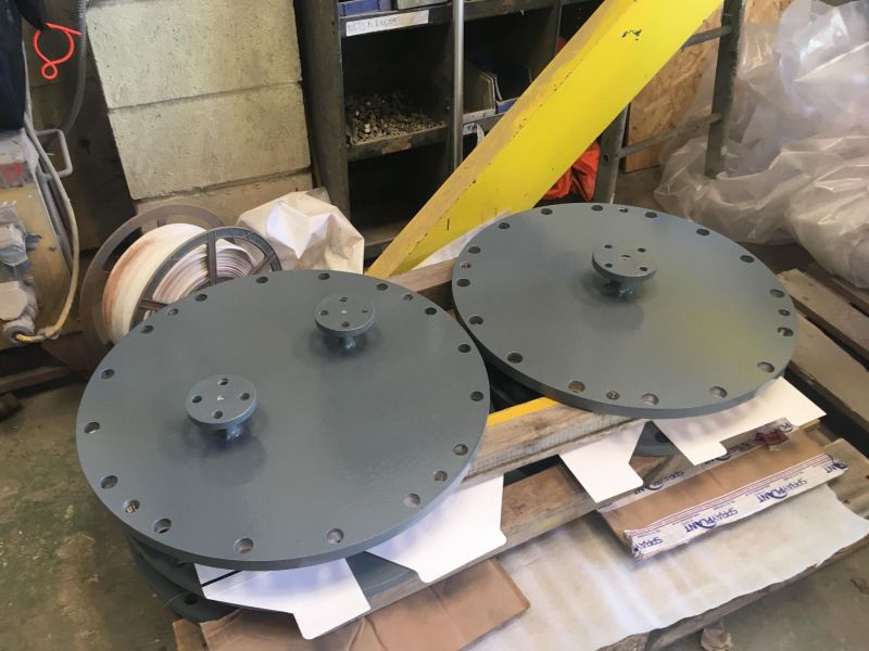 Waterbox &amp; spacer rings coated in  glassflake lining. It's the best reinforcement. It's reinforced polyester &amp; vinyl ester coatings offer excellent chemical resistance &amp; long term corrosion protection.  #corrosion #engineering #commercial #industrial #ukmfg #rpm