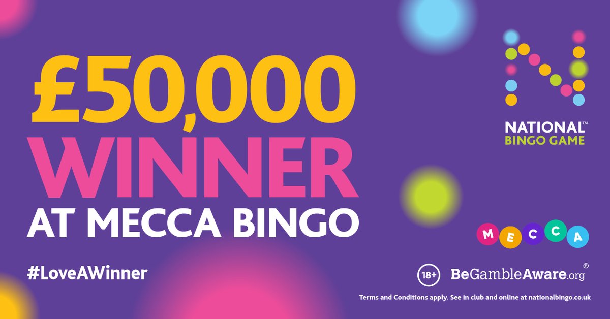 What a night! England get through to the final of the Euros following a last-minute winner and one lucky winner scooped the £50k jackpot. Congratulations to the player at <a href="/MeccaBingo/">Mecca</a> Blackpool. A night to remember!
#LoveAWinner #Nationalbingogame #bingo